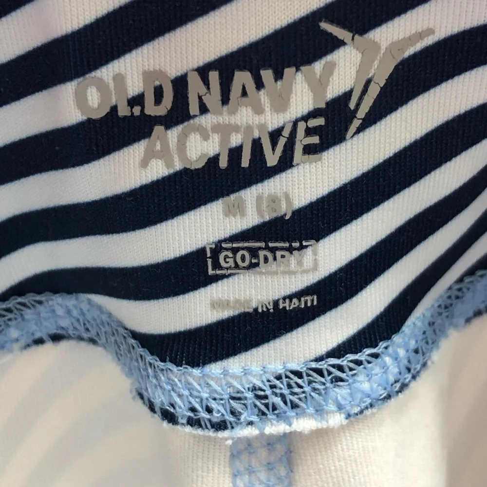 Old Navy Active Girls Med 8 Sport Striped Leggings